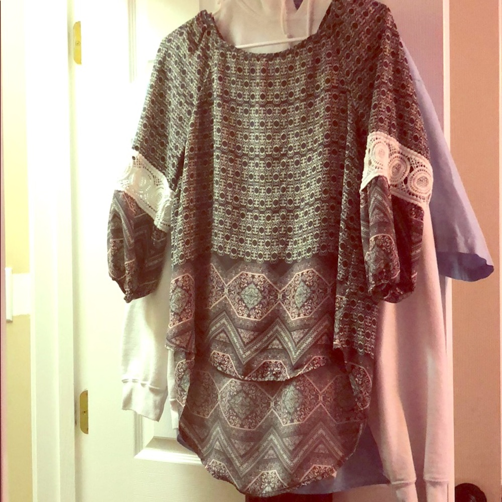 Cute patterns long tee shirt